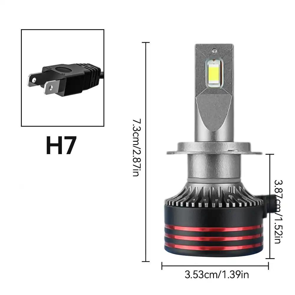H1 H7 H11 H4 H3 9005 9006 LED Car Headlight Bulbs LED Lamp High Low Beam Bulbs Automobiles Lamp 12000LM 120W Lights White M8pro
