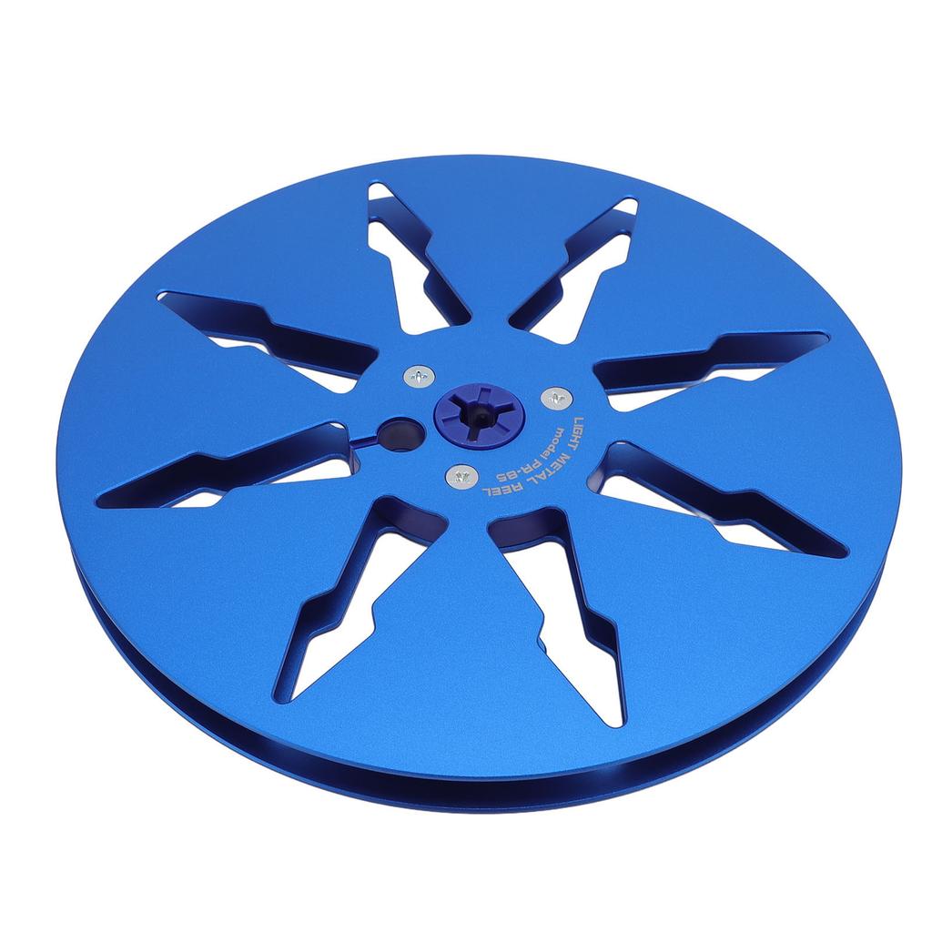 Bobina de bandă goală 14 7 inci Înregistrare sunet 8 găuri din aliaj de aluminiu pentru piese pentru mașină de deschidere ReVox Albastru