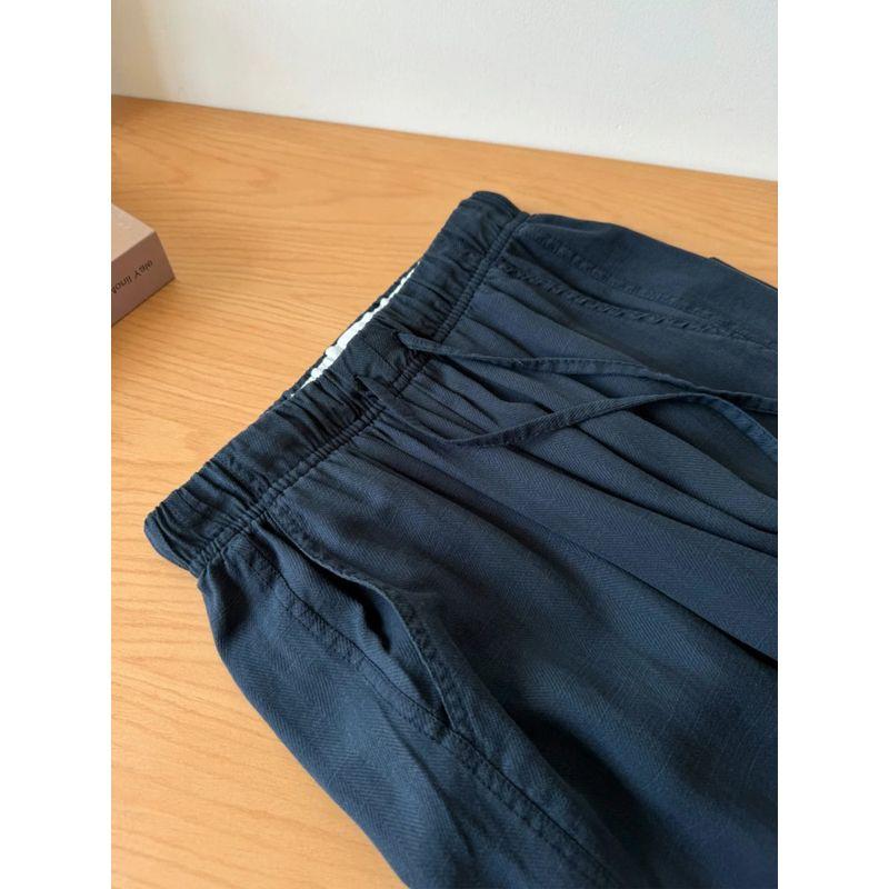 Tencel Linen Casual Pants Women's Summer Thin Fat Sister Covering Belly Thin Pear Shapes Straight-leg Ice Silk Wide-Leg Pants