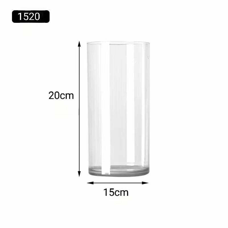 ZISIZ Transparent Drop-Proof Flower Vase