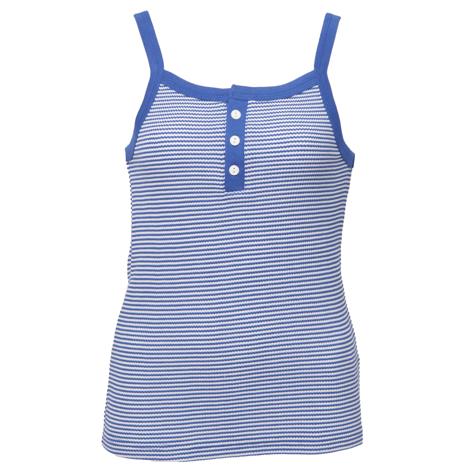 

Fruit of the Loom Повседневная вафельная ткань Термополосатая майка-камизоль Голубая женская майка, синий