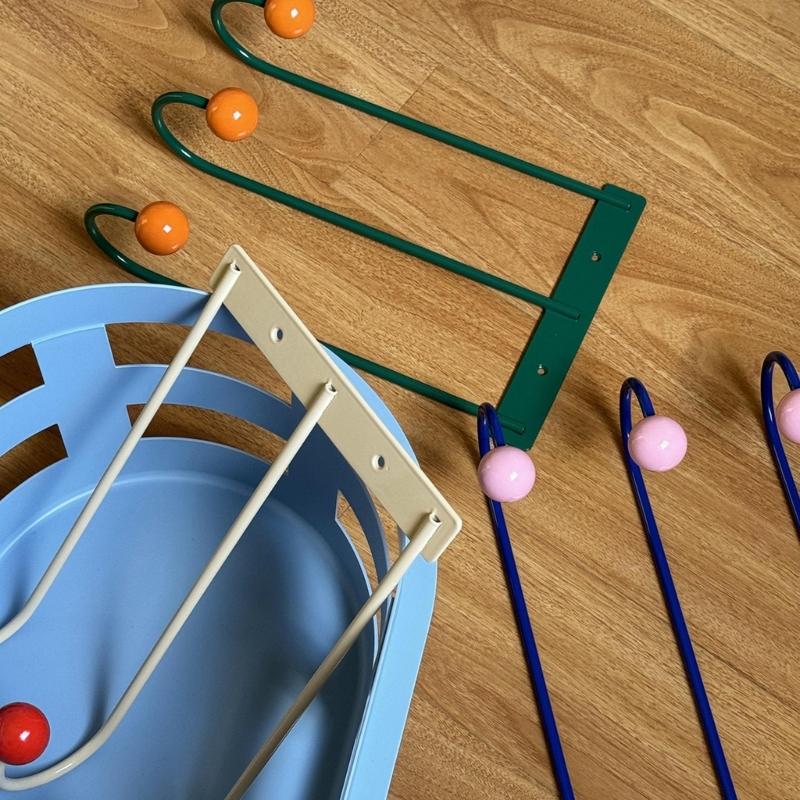 Wytrzymałe haczyki ścienne w kolorach dopaminowych Przenośny wieszak Idealny dla entuzjastów rękodzieła chcących ulepszyć styl swojego domu