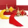 Copper Gourd and Chinese Knot Tassels Pendant Charm For Home Car Decors Amulet With Auspiciously Fengshuis Symbolism