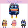 Adorable Cartoon Robot Backpack For Kids Durable Nylon School Bag Cute Design