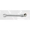 TOP Industrial (TOP) Swivel Ratchet Combination Wrench, 17mm, 180 Swivel, 5 Feed Angle, Gear Wrench FRC-17