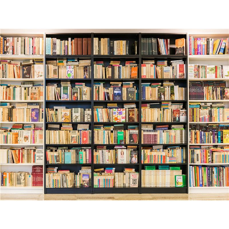 High-Definition Douyin-Moderator-Hintergrund: Bücherregal Bürodeko