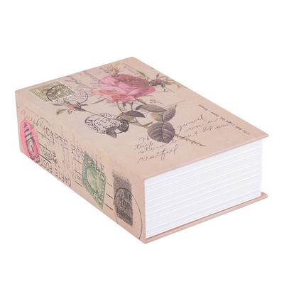 Kombinasyon Kilitli Yaratıcı Kitap Kasa Kutusu Para Mücevher Koleksiyonu Saklama Kutusu(Gül)