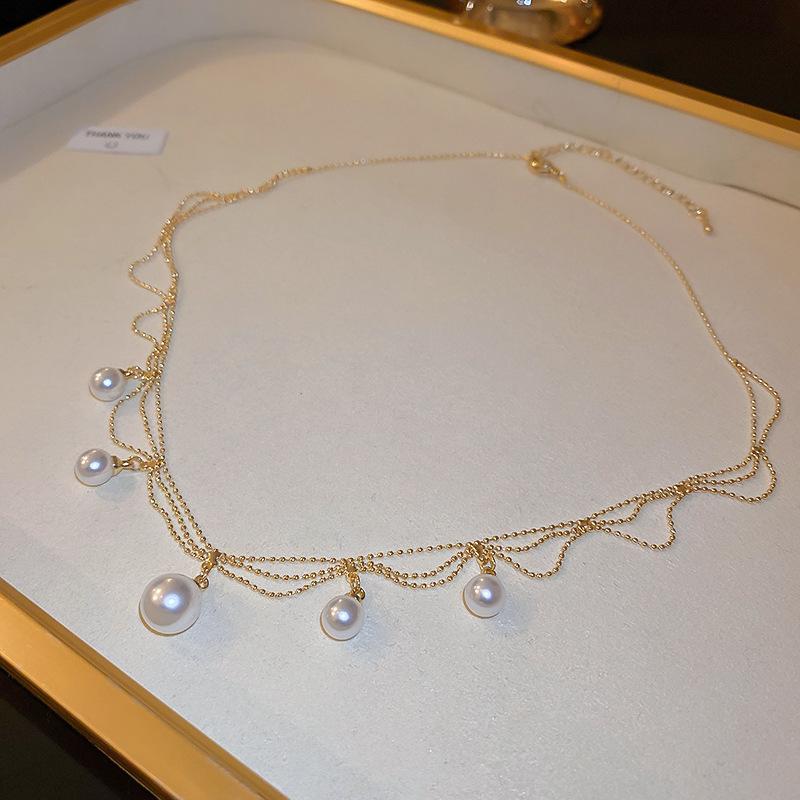 Diamantbesetzte künstliche Perle Doppelkreis Liebesohrringe Französische Retro-Steckohrringe Exquisite Ohrringe Damen