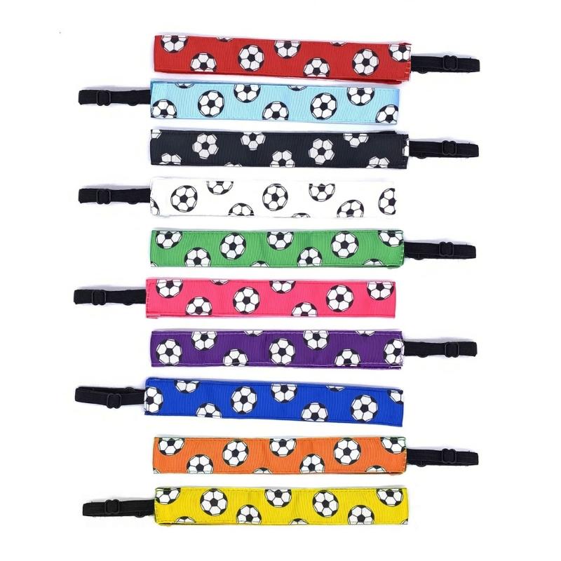 4PCS Elastic Fitness Headbands Adjustable Athletic Headbands Light Weight Breathable For Soccer Basketball Running