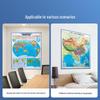 3D Embossed World Map Wall Decals