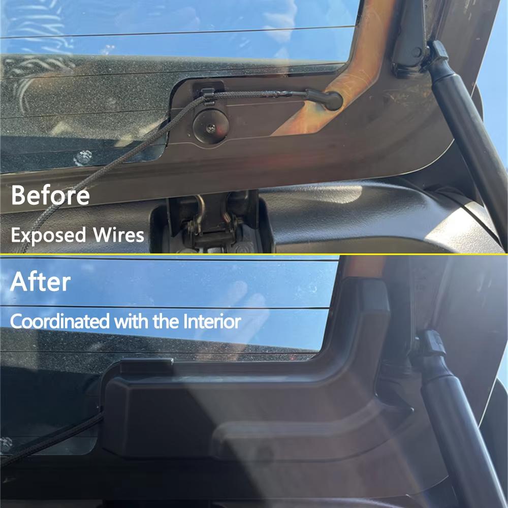 Rear Window Defrost Wire Cover For Jeep Wrangler JL 2018-2026 2026 Car Back Windshield Wire Protective Cap Interior Accessories