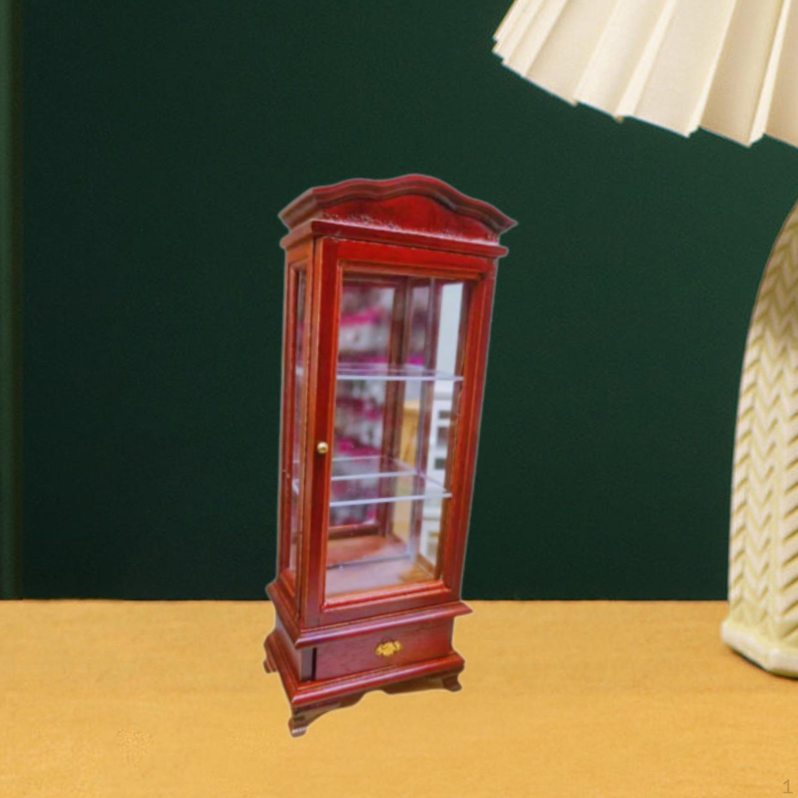 

1/12 масштаб микро ландшафтные украшения шкаф для мальчиков девочек детей 4 5 6 подарки красный