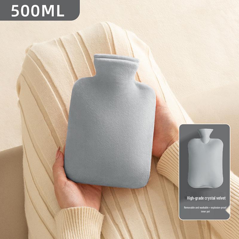 Plüsch-Wärmflasche - Abnehmbarer Winter-Handwärmer, Groß, Verdickt, Explosionsgeschütztes Design.