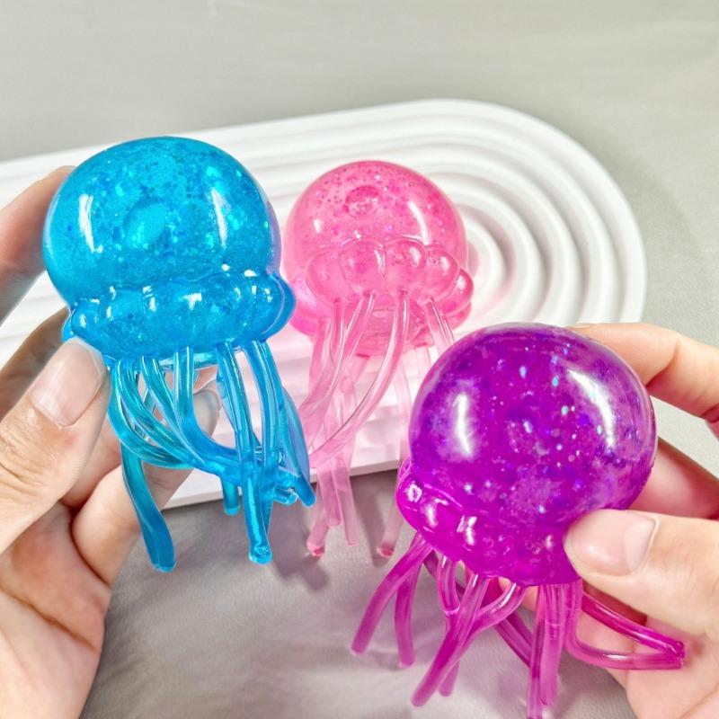 Jellyfish Octopus Squeeze Toy Stress Relief Creative Novelty Animal Fidget Toy