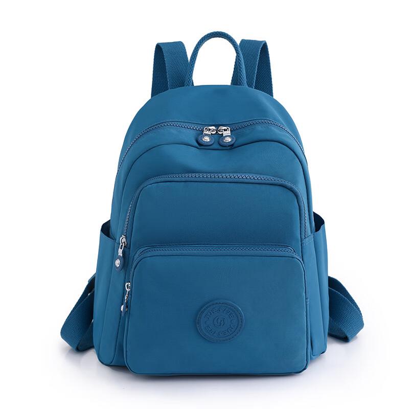 Solid Color Oxford Cloth Casual Backpack