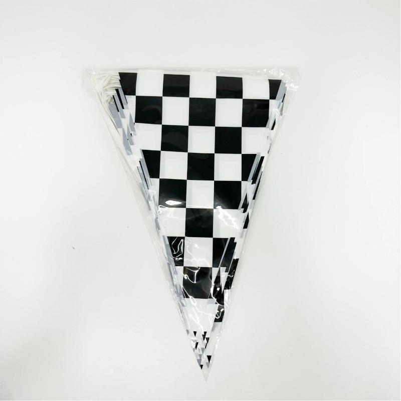 10m Longer Black and White Checkered Flag Theme Party Supplies Race Car Birthday Banner Decoration Birthday Decoration