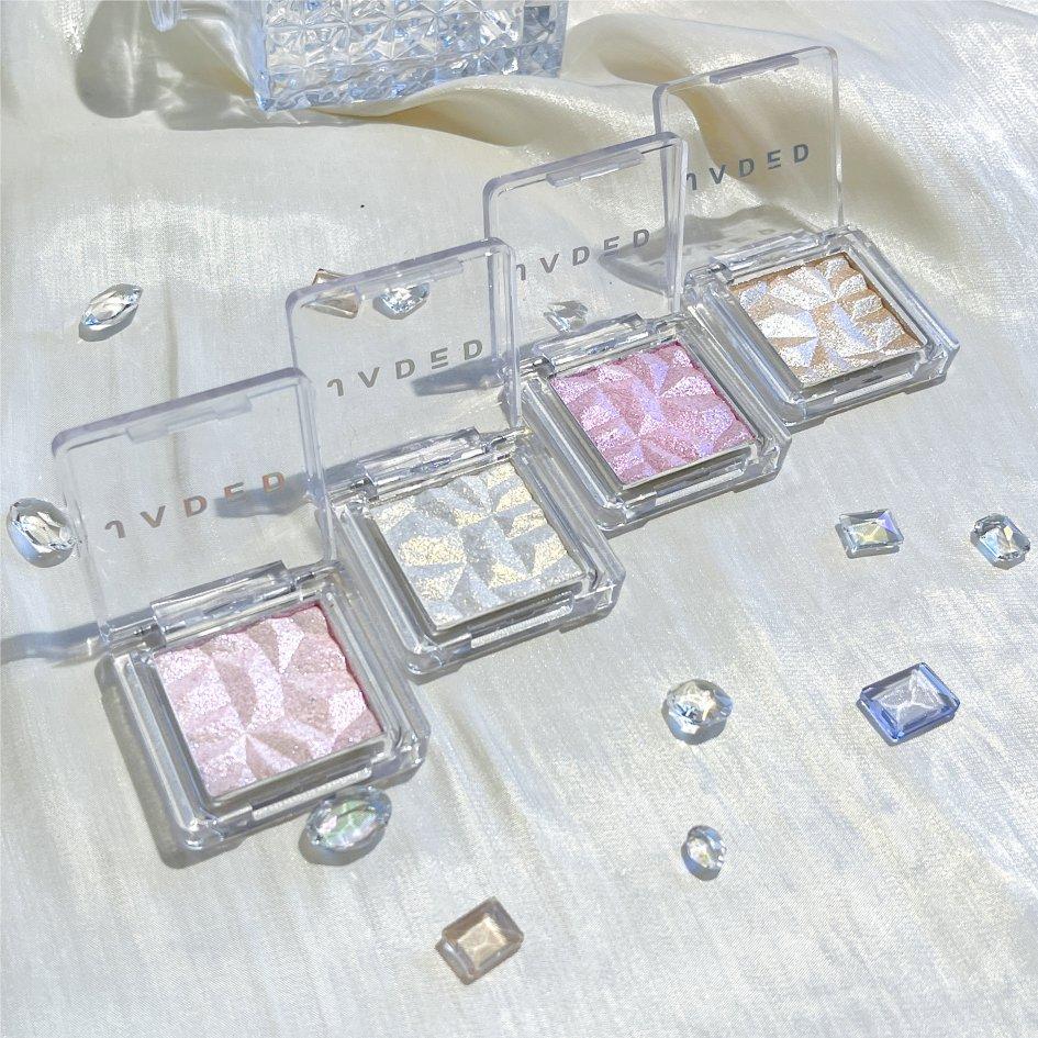 Monochrome High Light Eyeshadow Palette Diamond Flash Fine Flash Pearl Three-dimensional Natural Contouring Polarizing Eyeshadow Palette