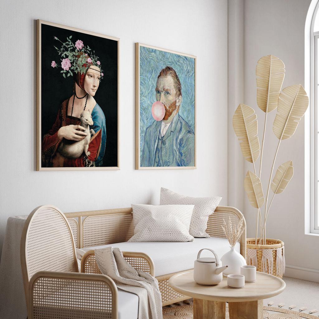 Set of Two Portrait Posters Van Gogh
