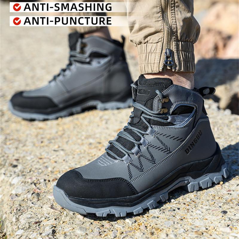Male Anti static Work Boots Anti-smash Safety Shoes Men Anti puncture Steel Toe shoes Protection Indestructible shoes Non-slip