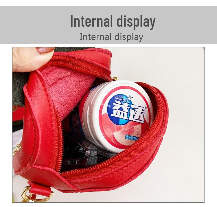 2025 Summer Korean-Style Girls' Crossbody Bag - Cute Strawberry Fashion Accessory for Little Girls