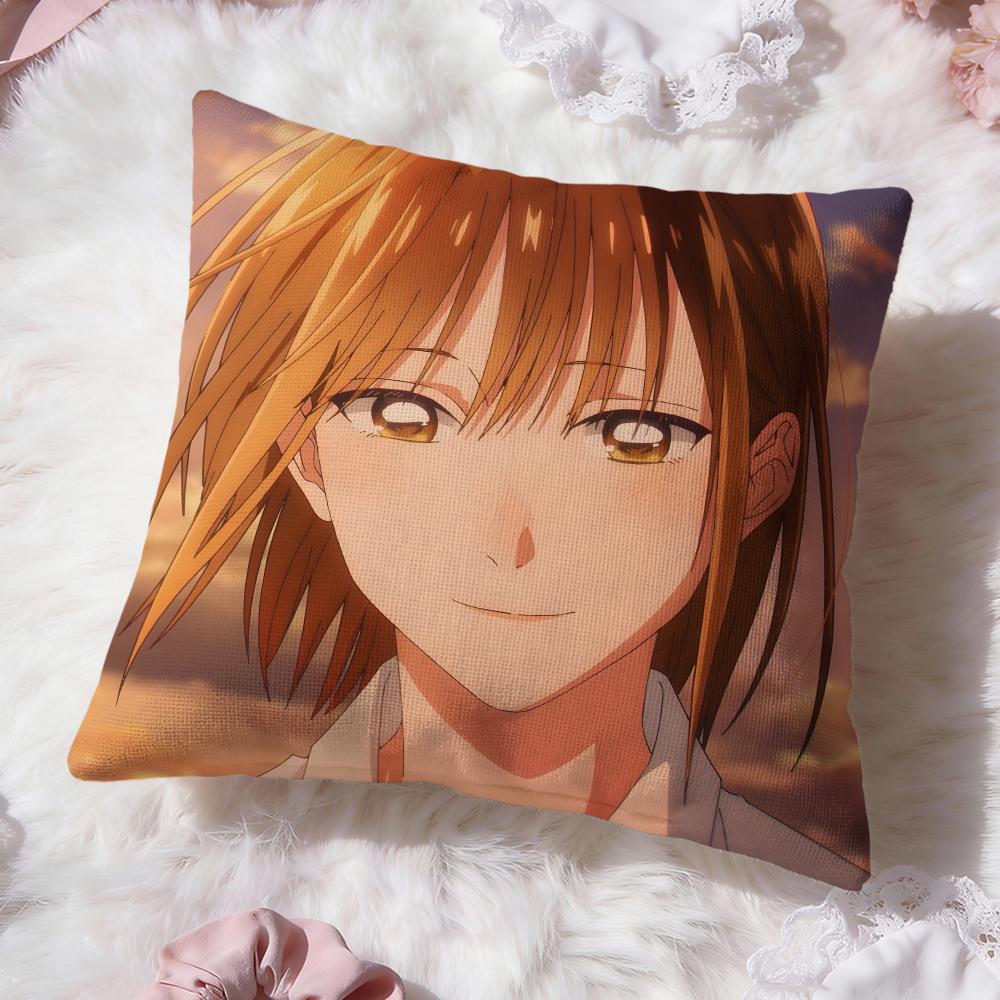 Anime B-Blue BoxS Cushion Cover Premium Comfort Reversible Pillow Cove -Two in One Design for Any Room & Car Interior