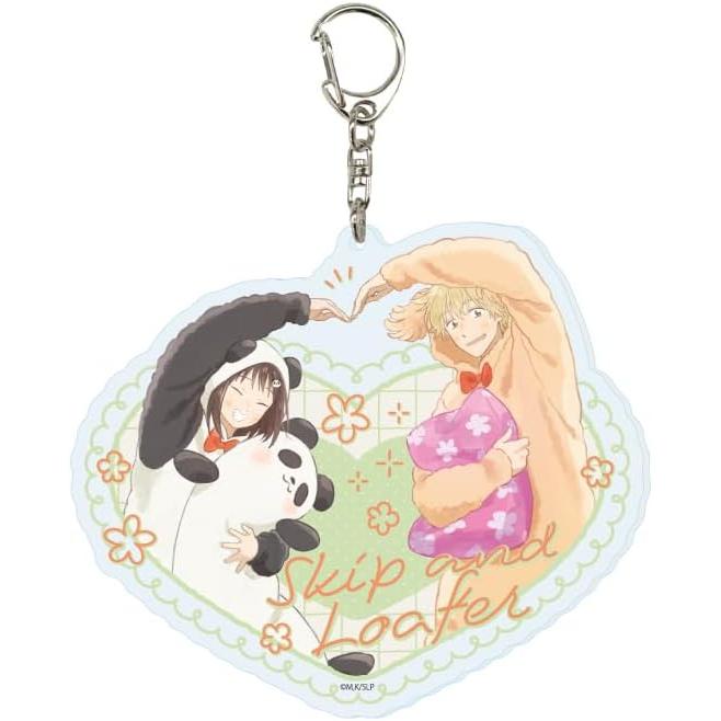 Skip and Loafer TV Anime Kigurumi Pajamas ver. Large Acrylic Keychain (100mm)