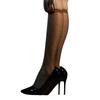 Vintage Dot Pattern Shimmery Silky Sheer Long Socks Fashionable Sexy Shinning Oil Stockings for Women Club Party Hosiery
