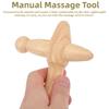 Handheld Wooden Foot Massage Stick Smooth Surface Trigger Point Massager  Lymphatic Drainage