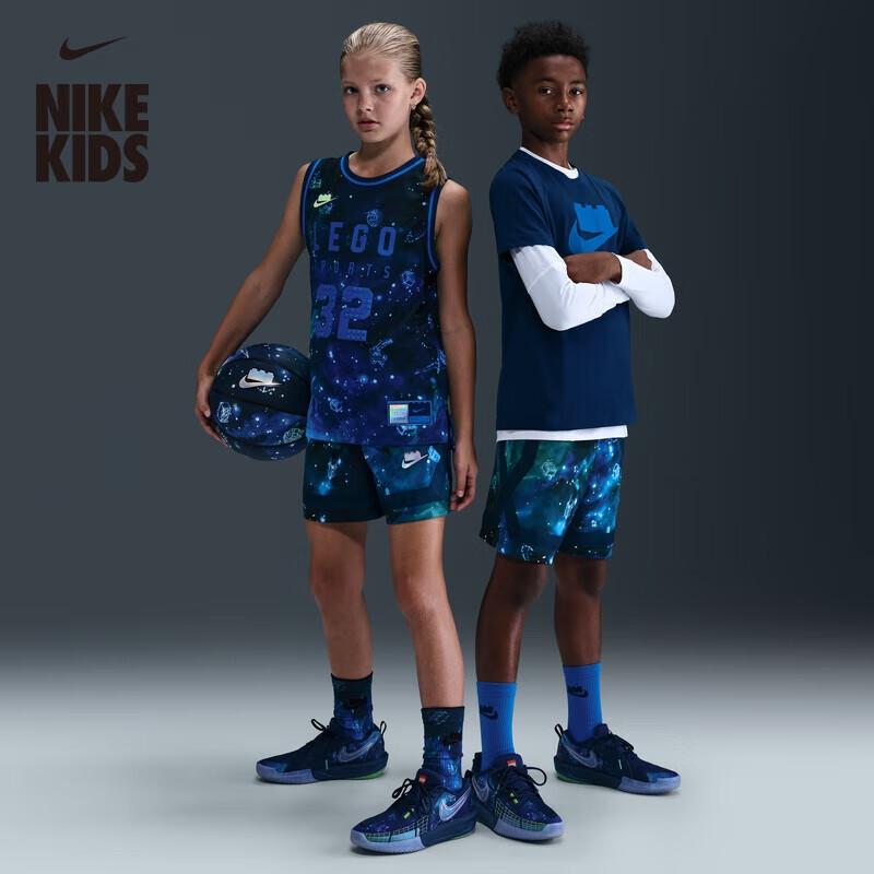 Nike x LEGO Унисекс Детские быстросохнущие трикотажные шорты HV6736 160 XL