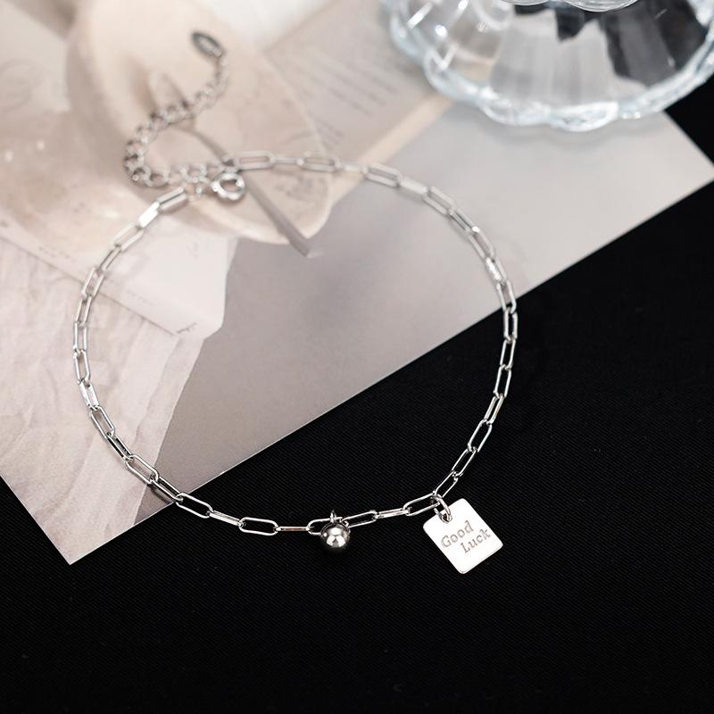 Tobillera de la suerte de diseño exclusivo para mujer 2025 – Joyería de pie moderna y exquisita Regalo para niñas