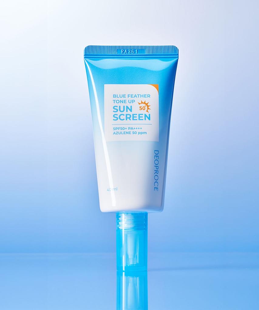 [DEOPROCE] Blue Feather Tone Up Sunscreen SPF50+ PA++++ 40ml