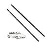 2Pcs Window Weatherstrip Sealing Belt For HONDA Civic 1991-1995 72410‑SR3‑003 Waterproof Door Windows Glass Sealing Trim Strips
