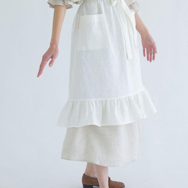 Ho`me Classic Linen Layered Apron