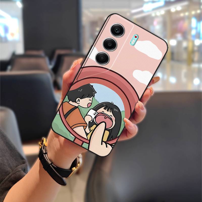 Dirt-resistant Graffiti Phone Case For Tecno Camon40 Pro 4G/5G/CM6/CM7 Waterproof Cartoon Cute Couple TPU Shockproof