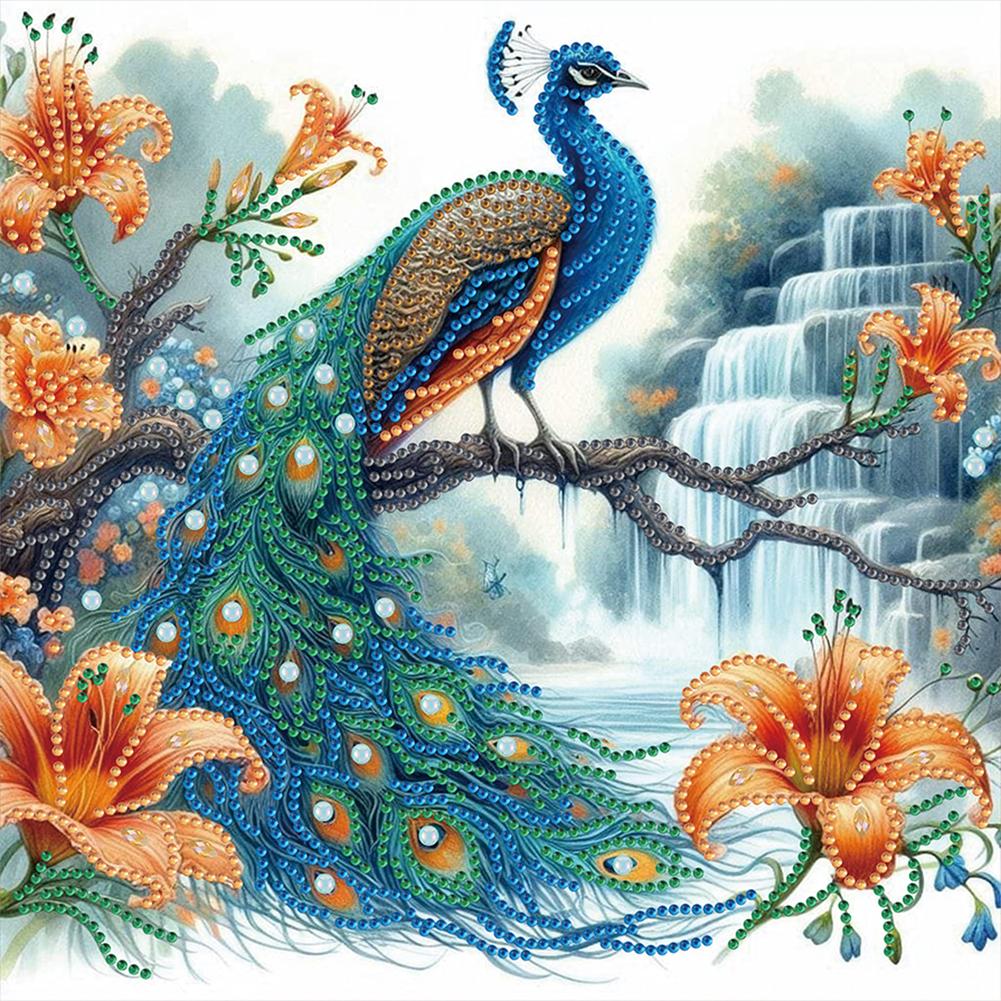 

5D DIY Частичная специальная форма сверла Алмазная картина Павлин Украшение Искусство