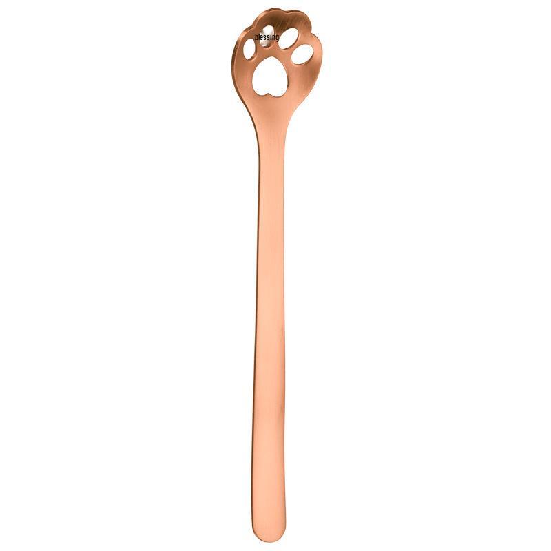 Creative Cat Paw 304 Stainless Steel Spoon - Perfect for Coffee, Ice Cream, and Desserts.