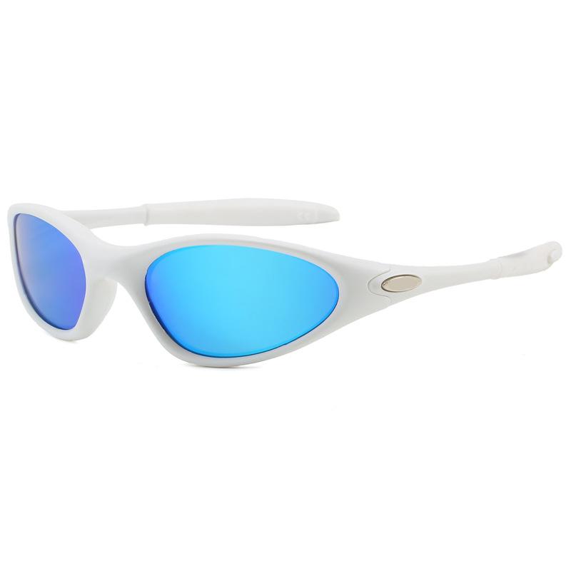 European and American sunglasses for men and women TR Retro Oval Frame Outdoor Cycling and Driving Sunglasses minute