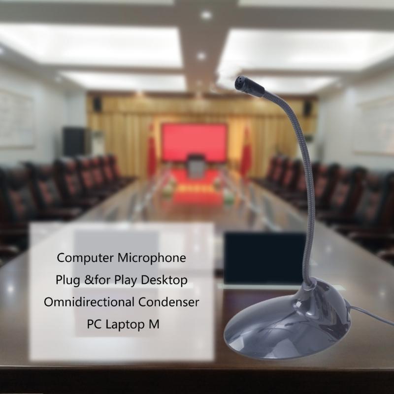 with On/Off Button Computer Microphone for Streaming, Podcasting,Gaming Mic Solid Construction Computer Gaming Mic