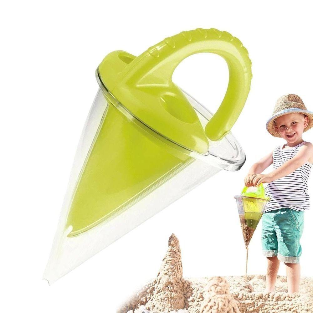 Summer Beach Sand Strainer Toy Handheld Digging Sand Kit Charming Overflow Funnel Toys  Sculptures