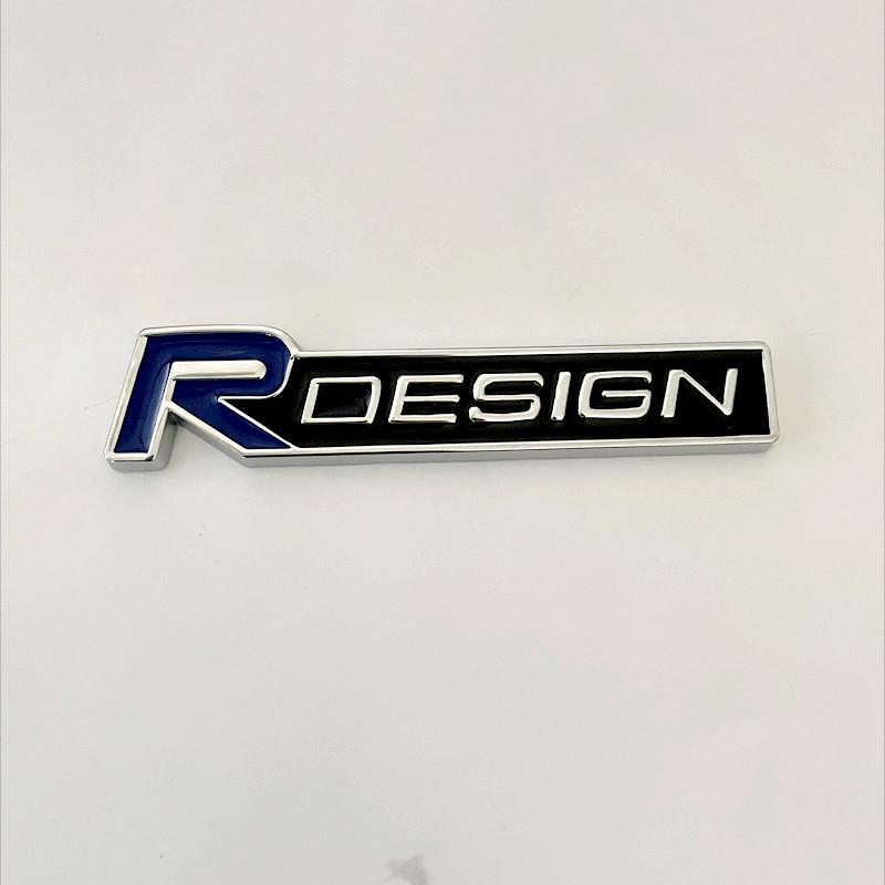 3D Metall RDesign R Design Frontgrill Auto Plakette Aufkleber Emblem Decal Dekoration Für VOLVO XC40 XC60 XC90 V90 S90 S60 V60 V40 C70