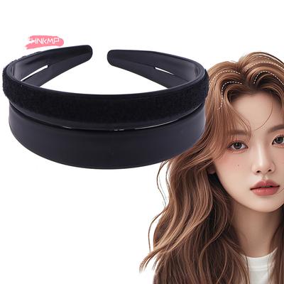 1Pc Black Fluffy Bump-it Up Headband Women's Decorative Hair Clip Hair Band Accessory Lady's Stylish Hair Clip with Plush Finish