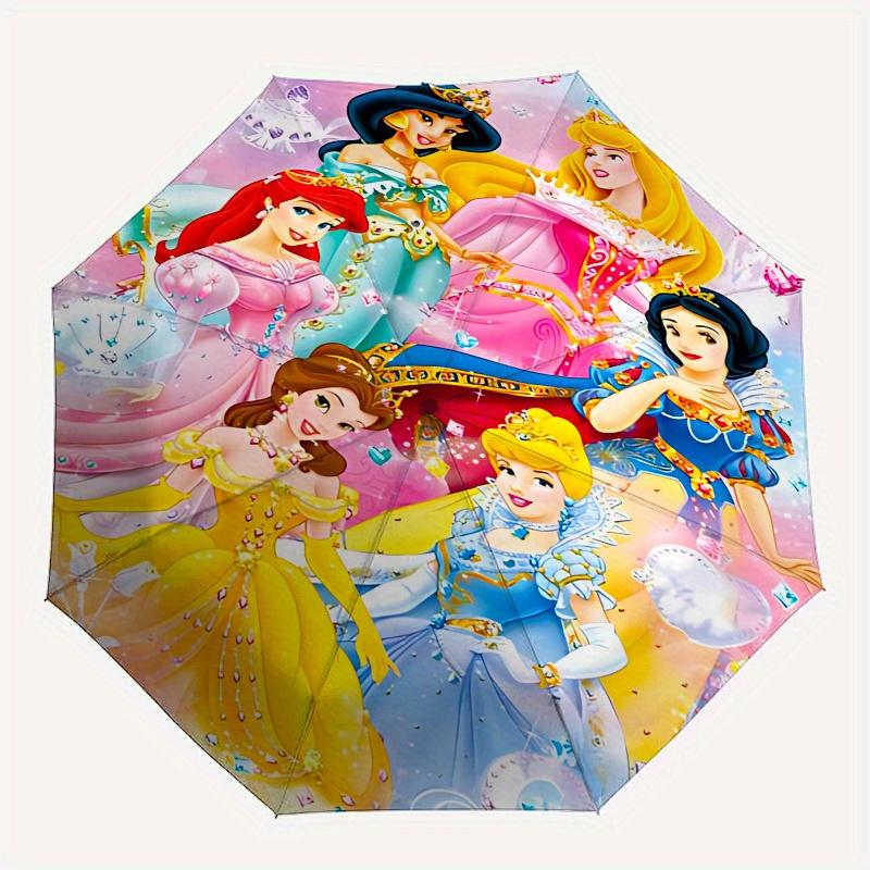 Princesses, Fantasy Automatic Opening and Closing Umbrella, Compact Travel Umbrella, Lightweight and Portable, Suitable for Beach Commuting