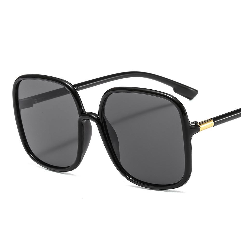 JYL TS Black Slim Face Sunglasses UV Protection Women 18024 A-4582