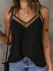 Strappy Backless Sexy Camisole Top for Women, Solid Color V-Neck Summer T-Shirt Cami