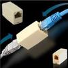 Network Ethernet Dual Straight Head Lan Cable Joiner Coupler RJ45 CAT 5 5E 6 6a Extender Plug Network Cable Connector