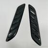 2x Glossy Black Car Decorative Air Flow Intake Hood Side Vent Scoop Bonnet Cover