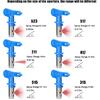 Weytoll Reversible Paint Spray Tips Kit, Airless Sprayer Nozzle Accessories (6 Pack Contains 211, 315, 417, 515, 517, 523)