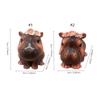 Cute Small Hippo Statue Ornaments Handmade Desktop Hippo Sculpture  Home Office Decor