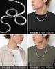 Gin No Silver 925 Venetian Long Chain Necklace for Men and Simple [Shinjuku Kura] Chain, Approx. 3.2mm Wide, 45-60cm (45cm), Women, Thick,