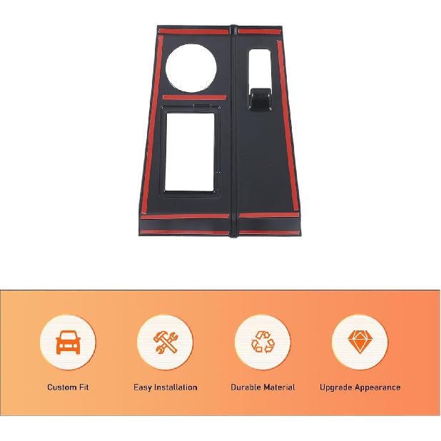 Gear Shift Panel Trim Cover for Mitsubishi Outlander 2022-2024 Accessories Center Console Panel Wrap Sticker Central Control Gear Shifter Console